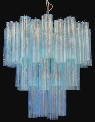 3-Tier Murano Glass Tube Chandelier, 1990s-OVO-1672027