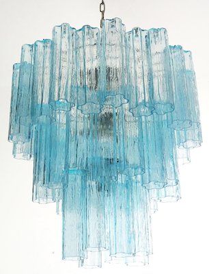 3-Tier Murano Glass Tube Chandelier, 1990s-OVO-1672027