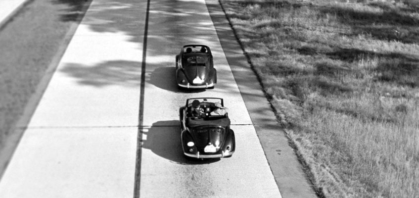 3 Volkswagen Beetle on Street, Germany 1938, Printed Later 1938/2021-DYV-1128712