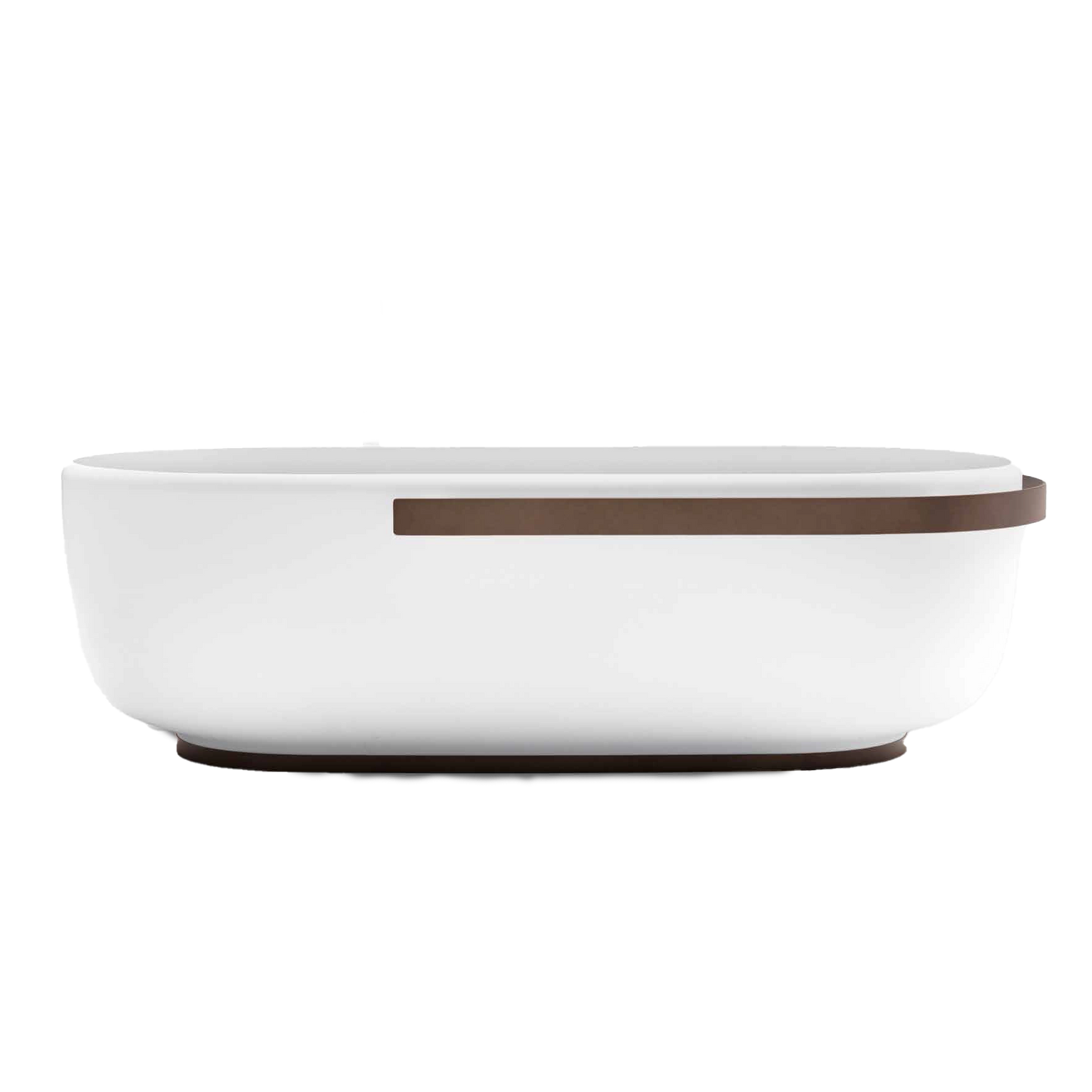 HOMEY - Freestanding oval Cristalplant® bathtub