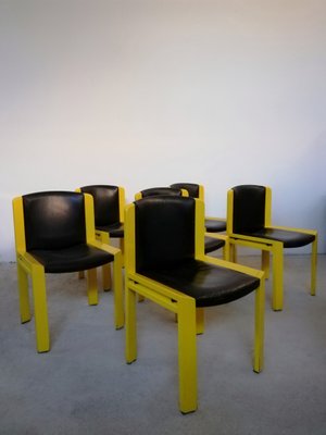 300 Model Chairs by Joe Colombo for Wells, 1970s, Set of 6-UIW-1140106