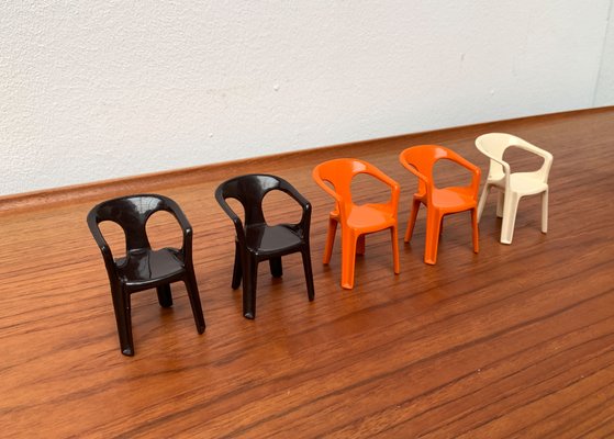 300 Monobloc Small Deco Chairs by Henry Massonnet for Stamp, France, 1970s, Set of 5-UAH-1375001