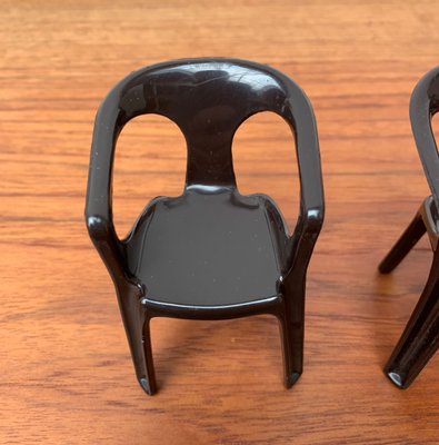 300 Monobloc Small Deco Chairs by Henry Massonnet for Stamp, France, 1970s, Set of 5-UAH-1375001