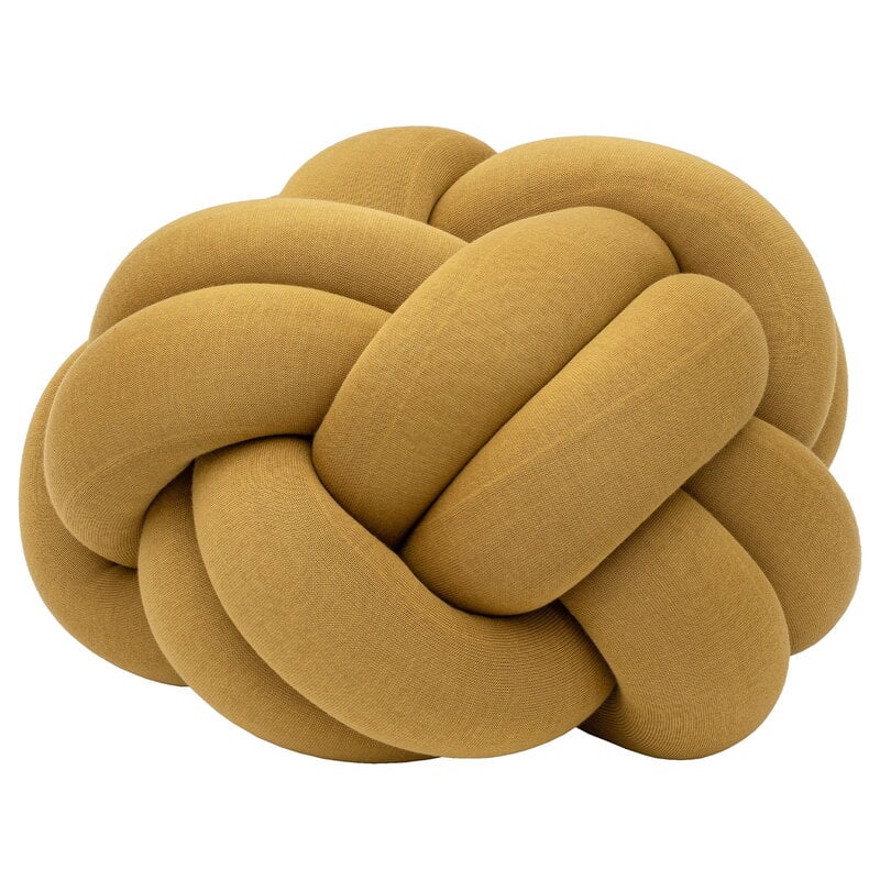 Knot cushion by Design House Stockholm #XL, yellow #