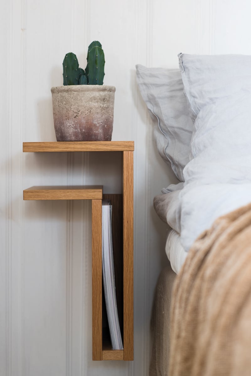 F-shelf, left, oak