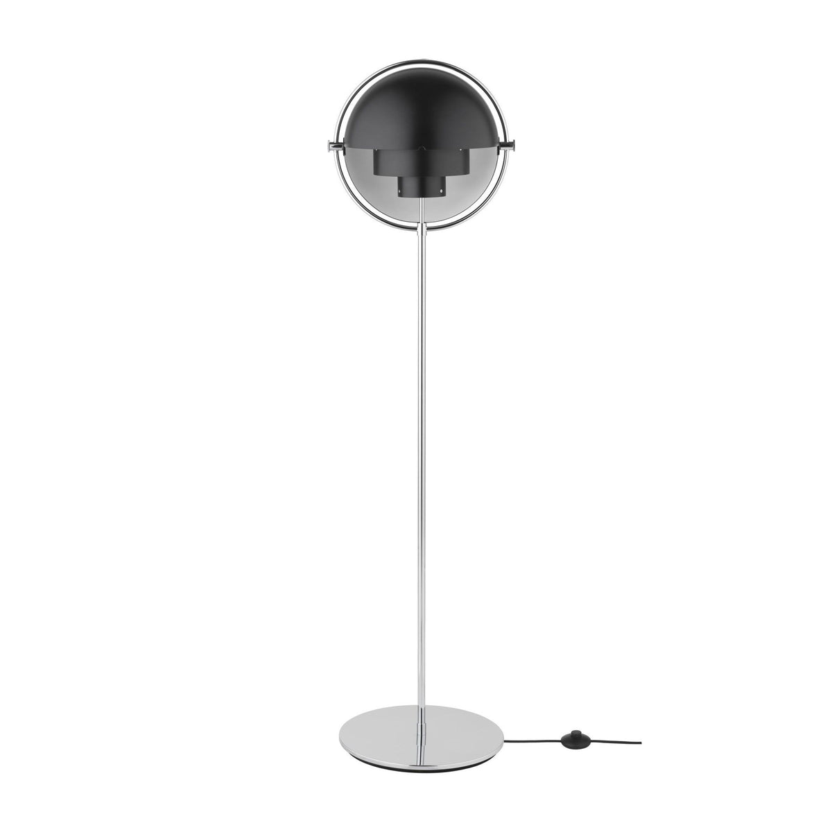 Multi-Lite Floor Lamp Brass/Matt Black