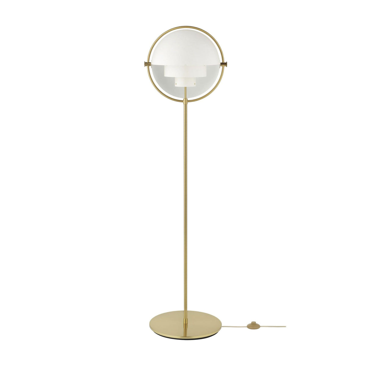 Multi-Lite Floor Lamp Brass/Matt Black