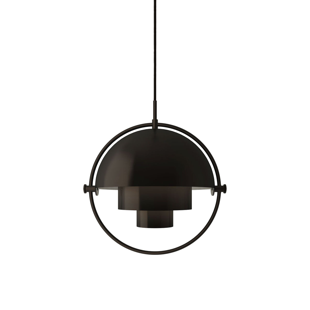 Multi-Lite Pendant Small Chrome & Black