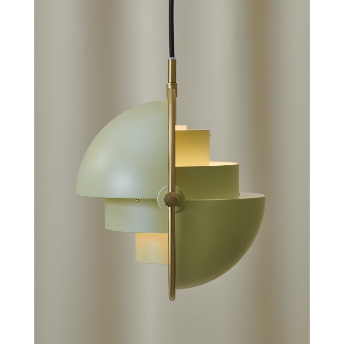 Multi-Lite Pendant Large Black Brass