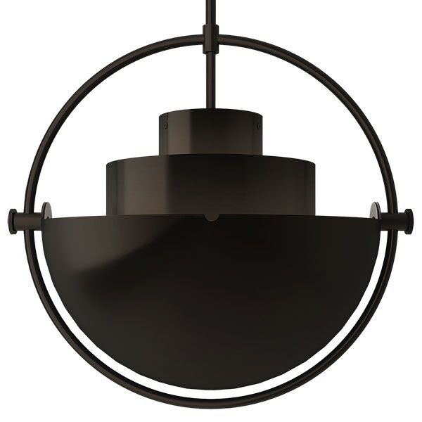Multi-Lite Pendant Large Black Brass
