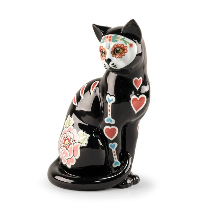 Catrina Cat Figurine by Lladró