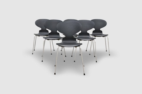 3100 Ant Dining Chairs by Arne Jacobsen for Fritz Hansen, 1960s, Set of 6-PDW-1396984