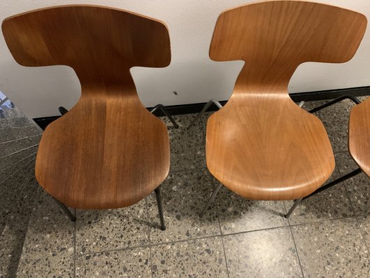 3103 Hammer Chairs by Arne Jacobsen for Fritz Hansen, 1960s, Set of 2-JAG-973792