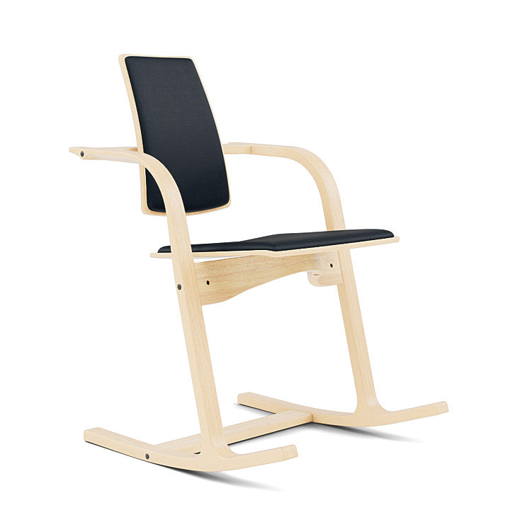 Actulum™ - Rocking Ergonomic Chair (Base - Natural Lacquered Ash) by Varier Furniture #NOIR | Royal 31326