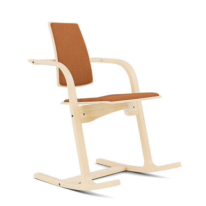 Actulum™ - Rocking Ergonomic Chair (Base - Natural Lacquered Ash) by Varier Furniture #Melange Nap | 321