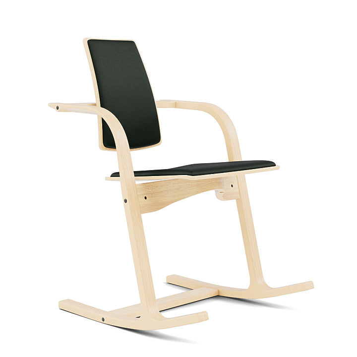 Actulum™ - Rocking Ergonomic Chair (Base - Natural Lacquered Ash) by Varier Furniture #NOIR | Green 31327