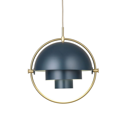 Multi-Lite Pendant Large Brass & Midnight Blue - Limited Edition