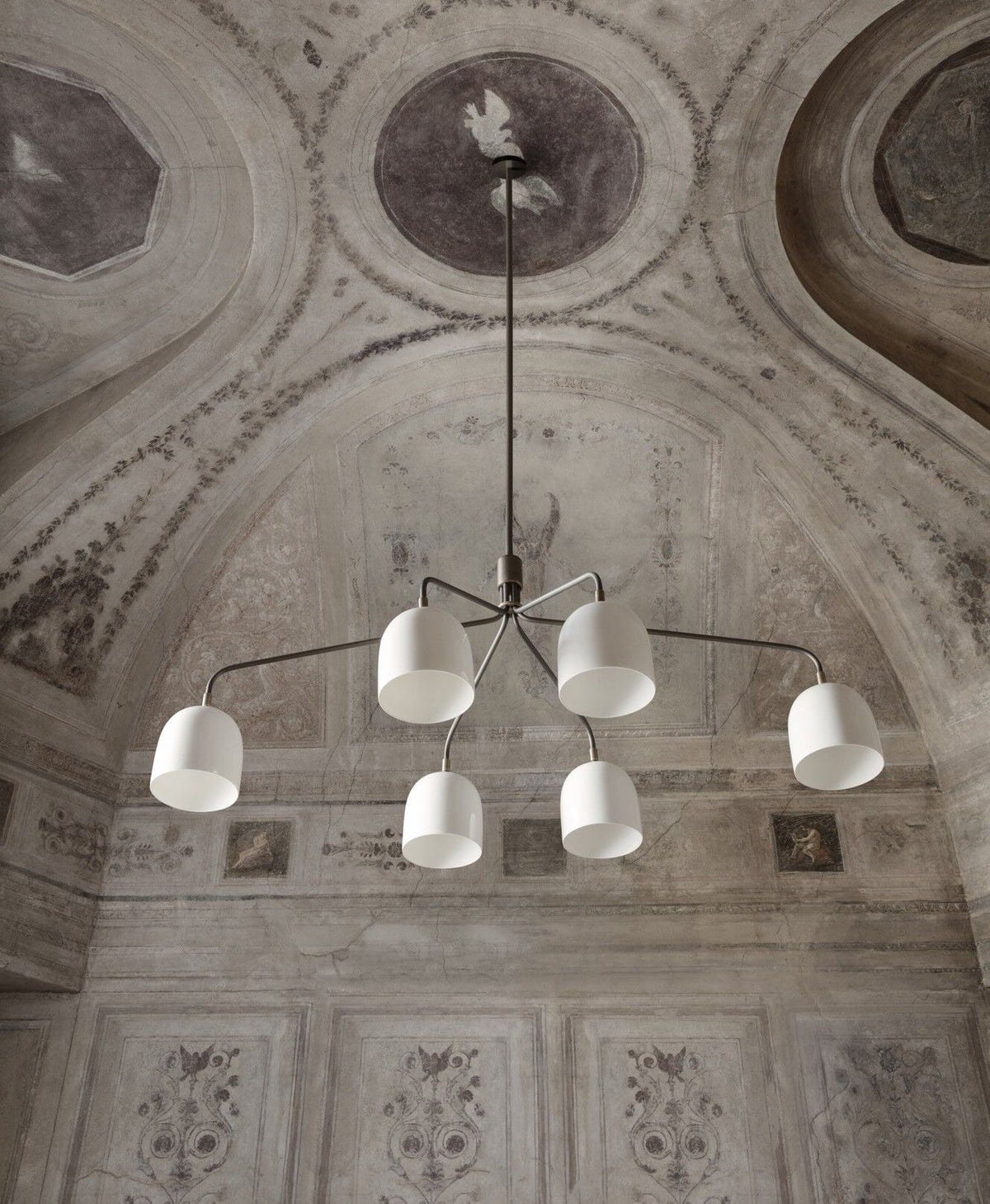 Howard Chandelier 6 Arm Bone China
