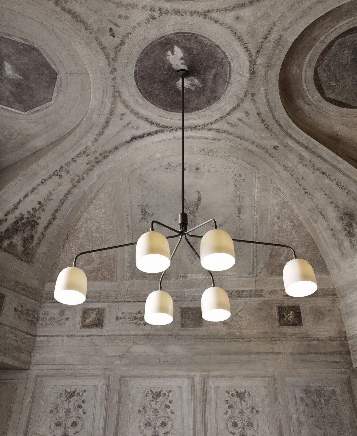 Howard Chandelier 6 Arm Bone China