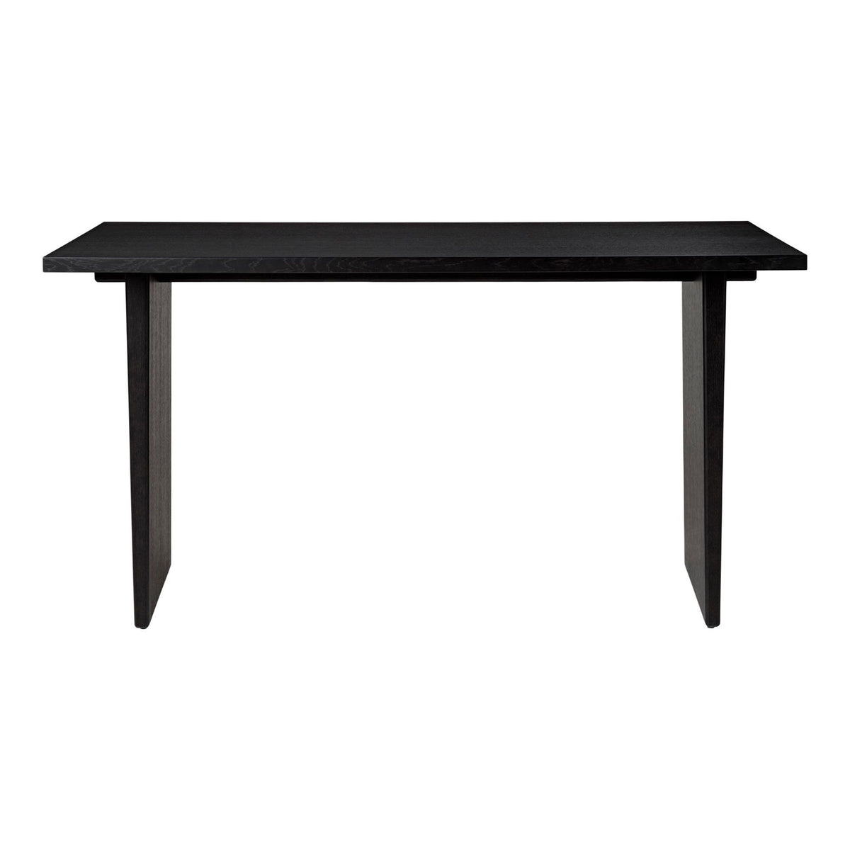 Private Desk Black Brown Stained Oak