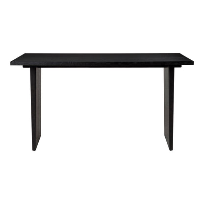 Private Desk Black Brown Stained Oak