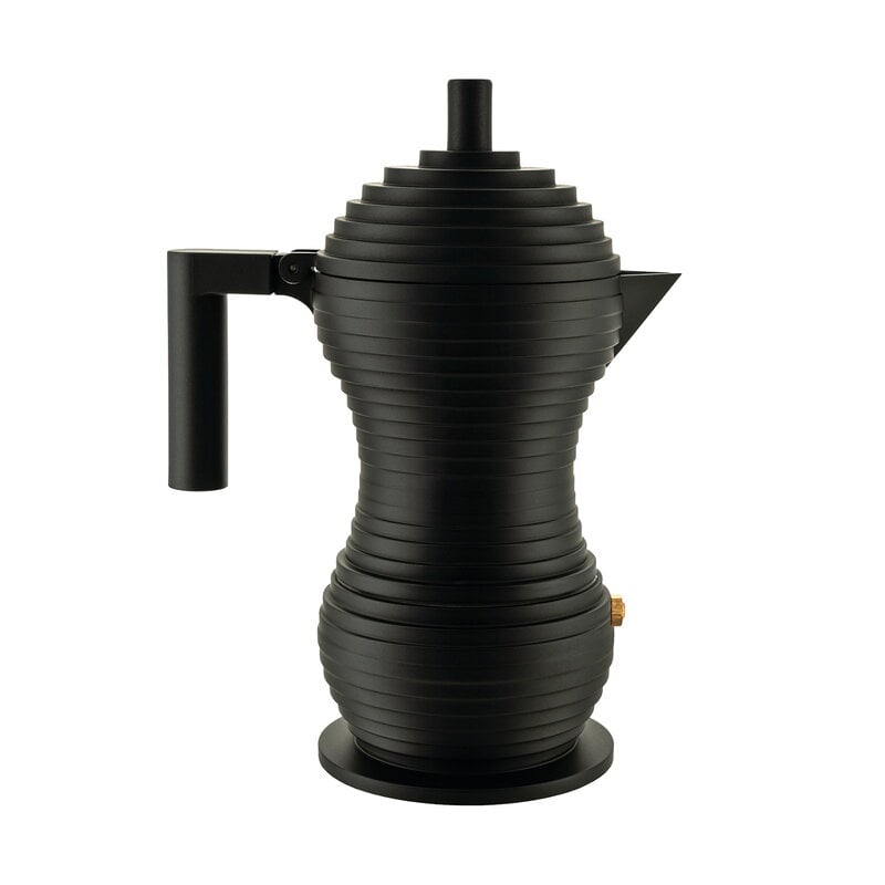 Pulcina espresso coffee maker by Alessi #3 cups, black #