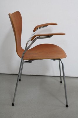 3207 Chair Armchair in Teak by Arne Jacobsen for Fritz Hansen Rar, 1979-FJP-1729836