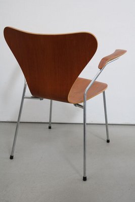 3207 Chair Armchair in Teak by Arne Jacobsen for Fritz Hansen Rar, 1979-FJP-1729836