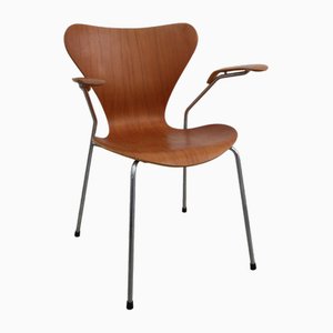 3207 Chair Armchair in Teak by Arne Jacobsen for Fritz Hansen Rar, 1979-FJP-1729836