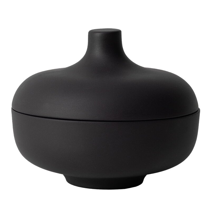 Sand Secrets bowl with lid by Design House Stockholm #medium, black #