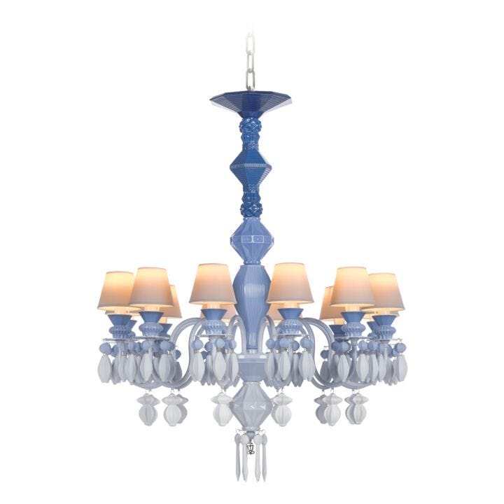Belle de Nuit 12 Lights Chandelier by Lladró #Blue (CE/UK/CCC)