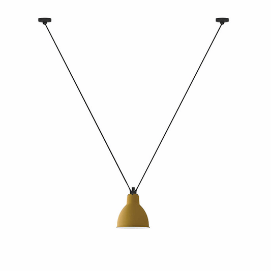 N323 Pendant Lamp Round by Lampe Gras #Mat Yellow