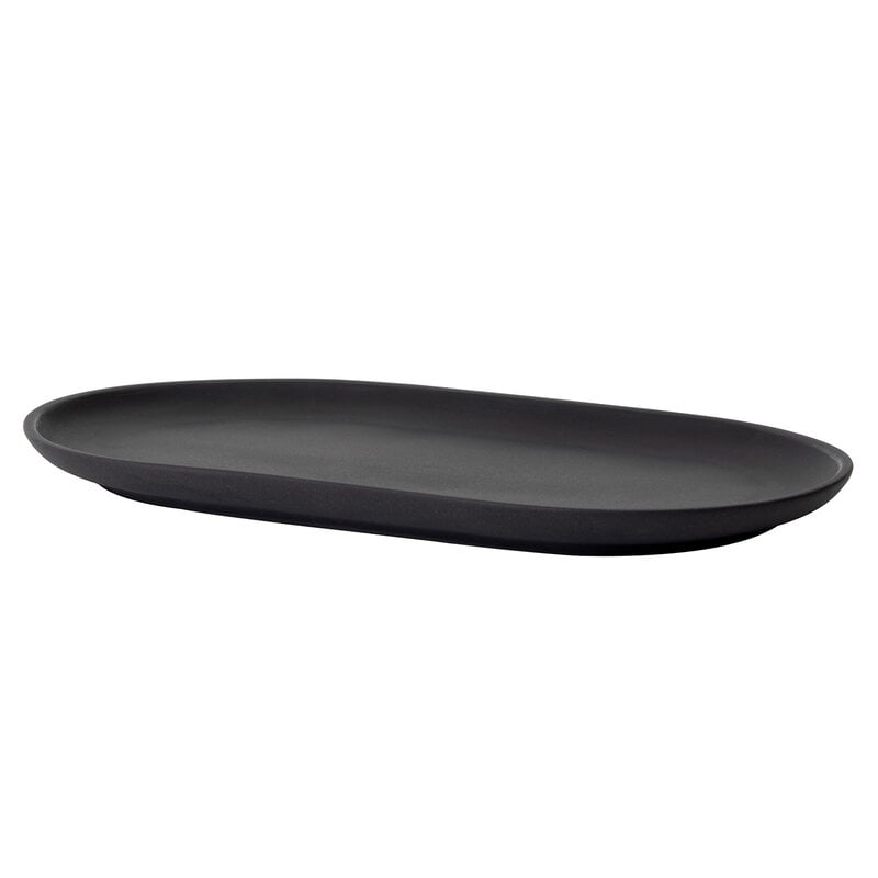 Sand Secrets plate by Design House Stockholm #oval 20 cm, black #