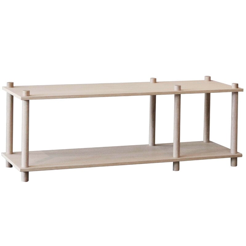 Elevate shelving system 1 by Woud #oak #