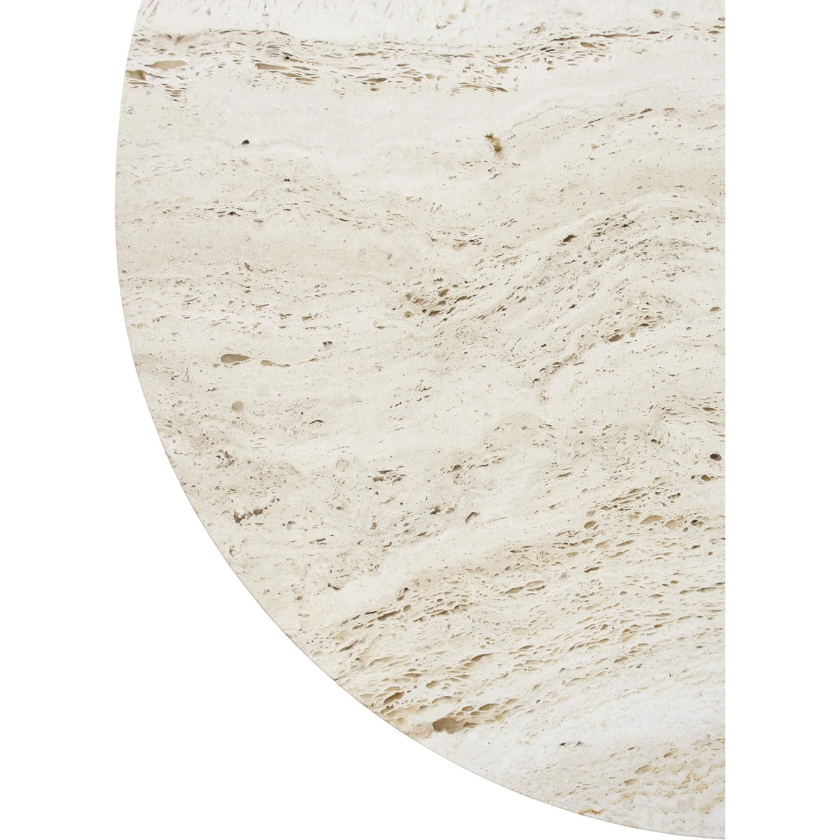 Epic Dining Table Elliptical White Travertine