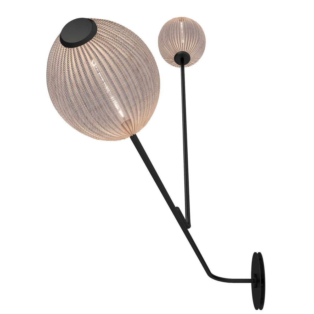 Satellite Wall Lamp Hardwired Cream White Semi Matt