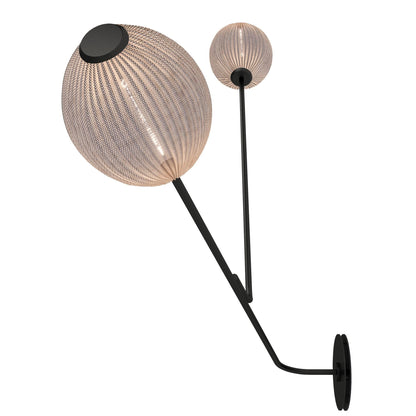 Satellite Wall Lamp Hardwired Cream White Semi Matt