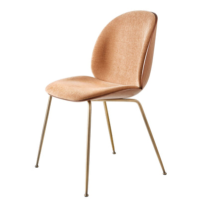 Beetle Dining Chair Veneer Shell Flair Special FR 134 With Legs In Black Chrome