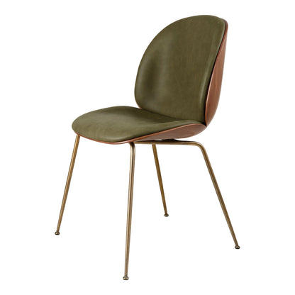 Beetle Dining Chair Veneer Shell Flair Special FR 134 With Legs In Black Chrome