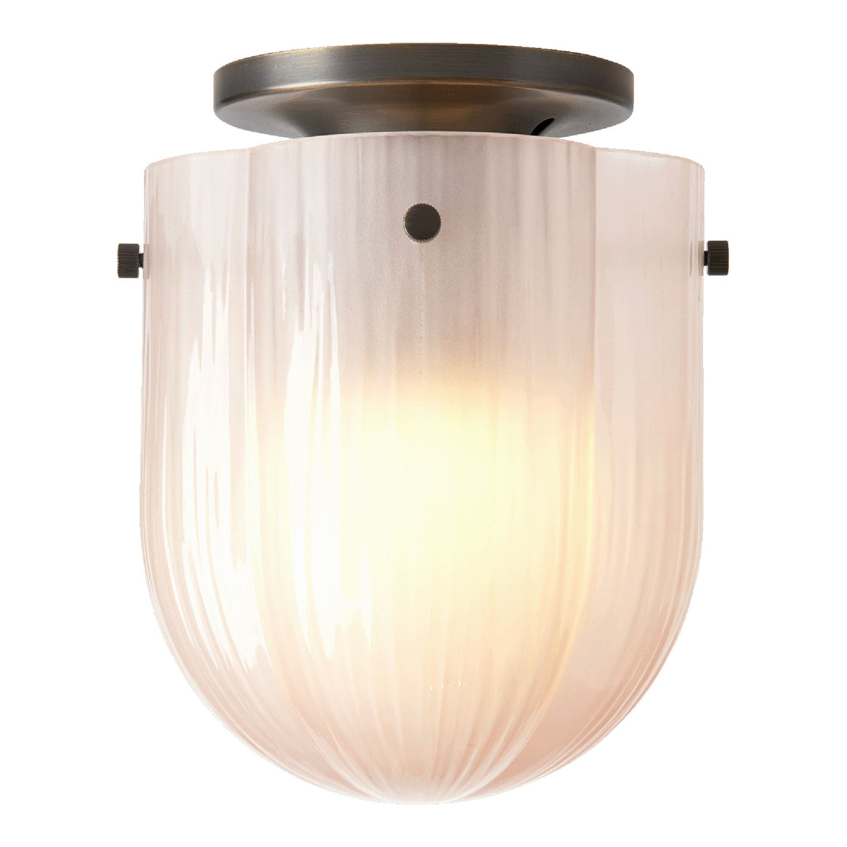 Seine Ceiling Light Burnished Brass/ Coral