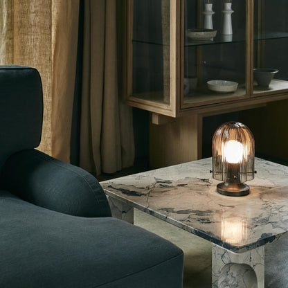 Seine Table Lamp Burnished Brass/ Smoked