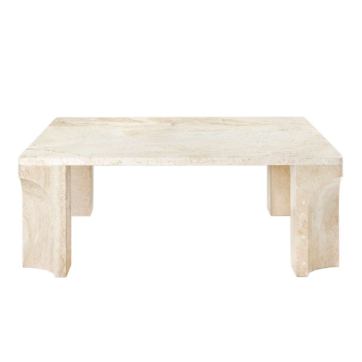 Doric Coffee Table Rectangular 140 x 80 cm Neutral White