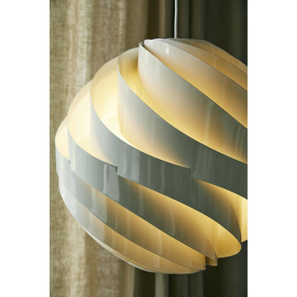 Turbo Pendant Glossy Alabaster White Small