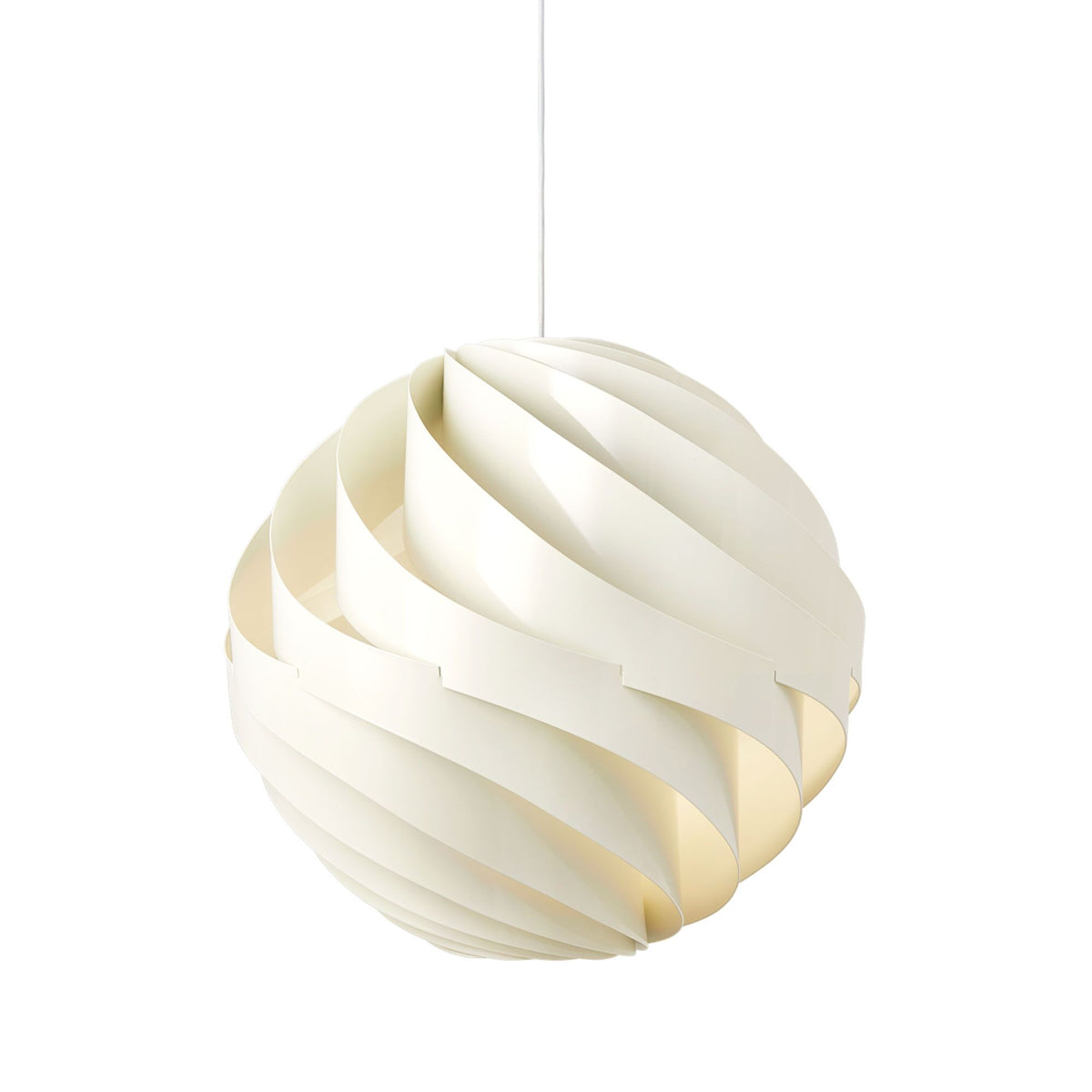 Turbo Pendant Glossy Alabaster White Large