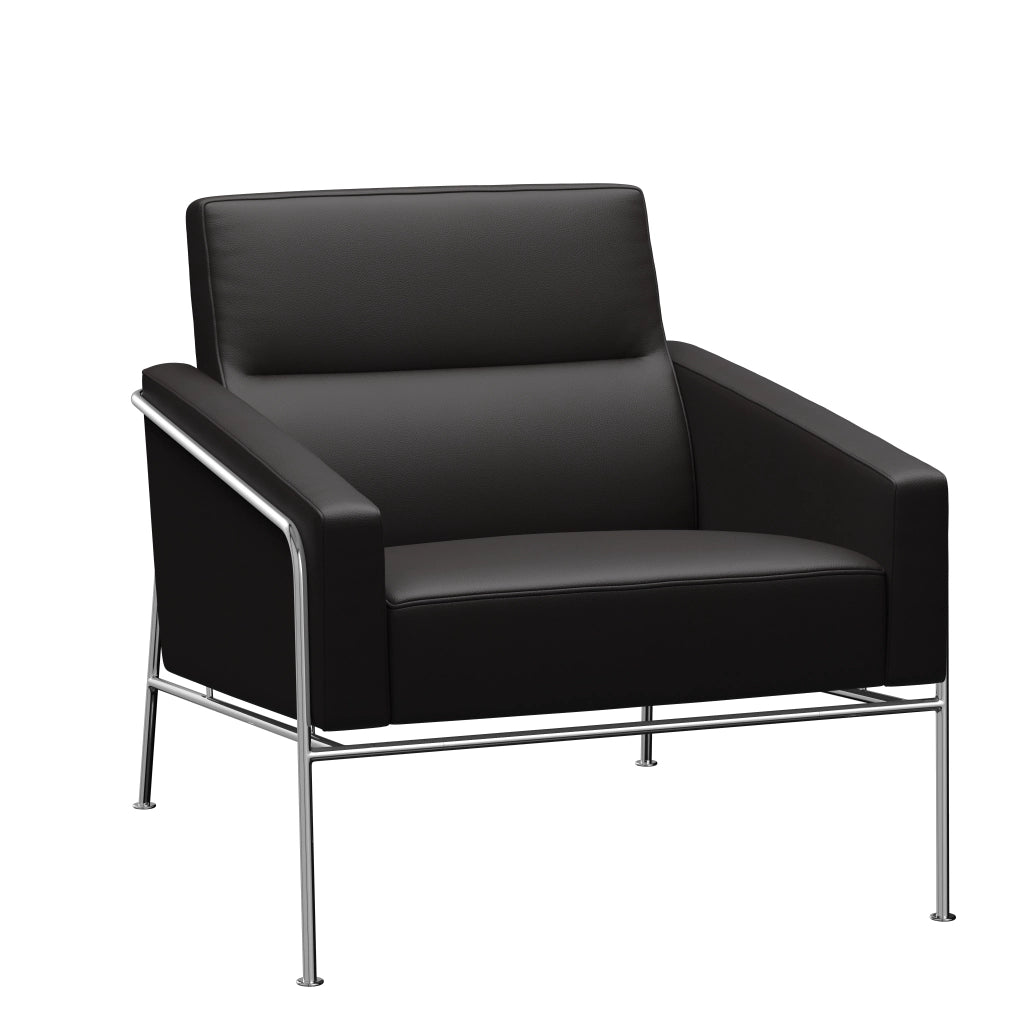 Series 3300™ Leather Lounge Chair by Fritz Hansen #Aura | Black Brown