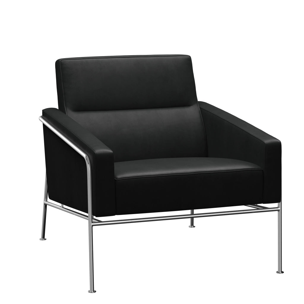 Series 3300™ Leather Lounge Chair by Fritz Hansen #Grace | Black