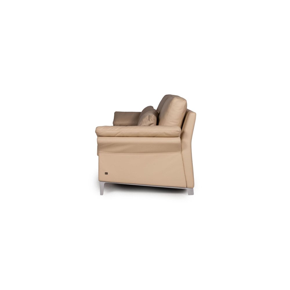 3300 Cream Leather 3-Seater Sofa from Rolf Benz