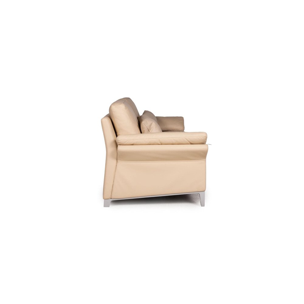 3300 Cream Leather 3-Seater Sofa from Rolf Benz