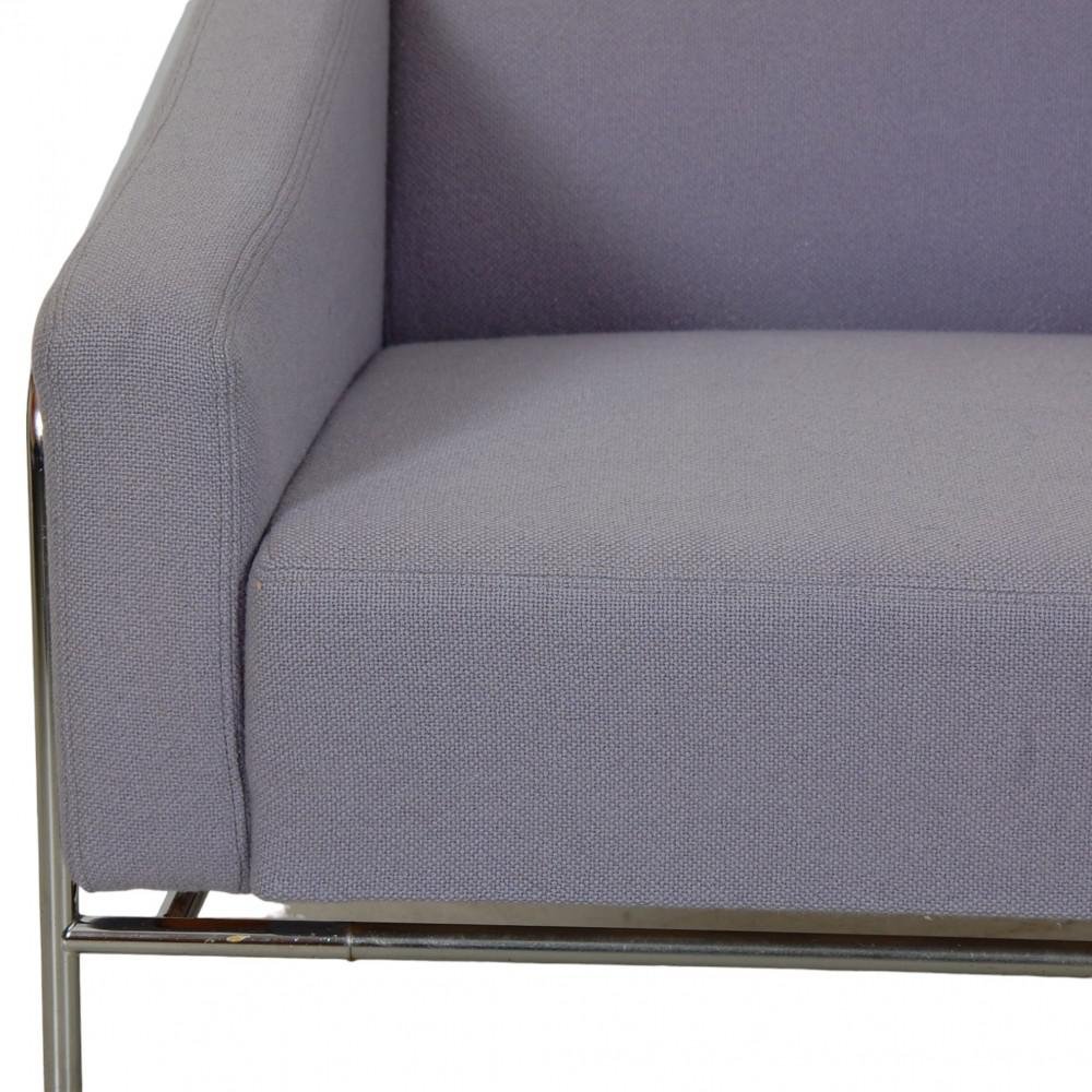 3301 Airport Chair in Purple Fabric from Arne Jacobsen, 1980s