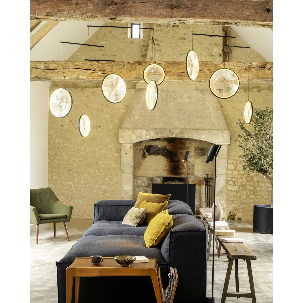 DCW Focus X3 Chandelier Matt Black